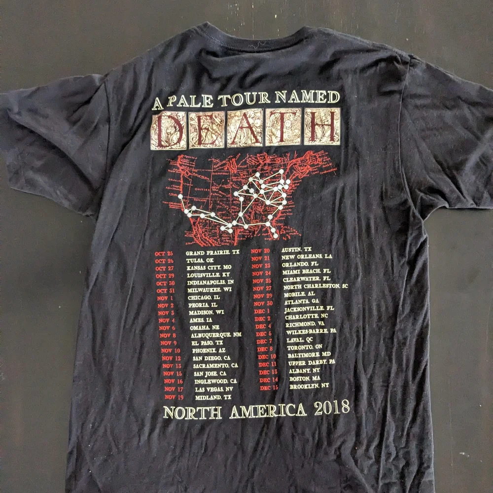 Ghost “A Pale Tour Named Death” Tultex Black T-Shirt – Red Graphic – Size Large - Picture 4 of 5